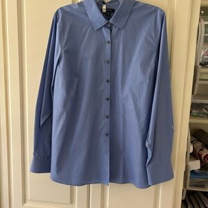 Lands End blue no-iron shirt